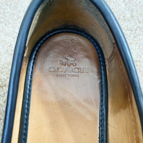Coach Black Leather Penny Loafers Men's Size 10.5 EUC - Picture 5 of 10